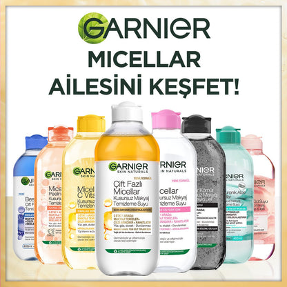 Garnier Çift Fazlı Micellar Kusursuz Makyaj Temizleme Suyu 400ML - Melori