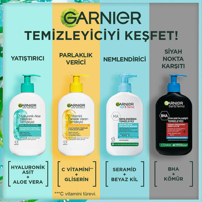 Garnier Hyaluronik Aloe Nemlendiren ve Yatıştıran Temizleyici 250 ml - Melori