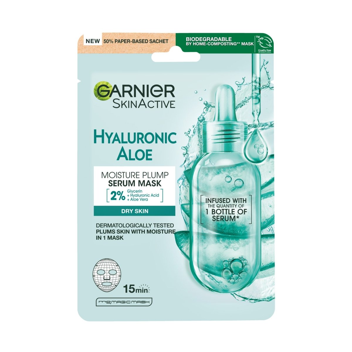 Garnier Hyaluronik Aloe Tazeleyici Kağıt Yüz Maskesi - Melori