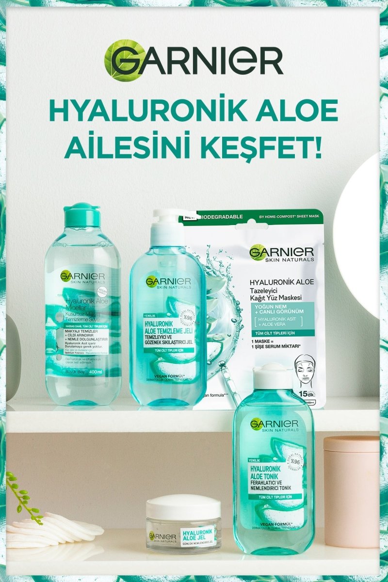 Garnier Hyaluronik Aloe Tazeleyici Kağıt Yüz Maskesi - Melori