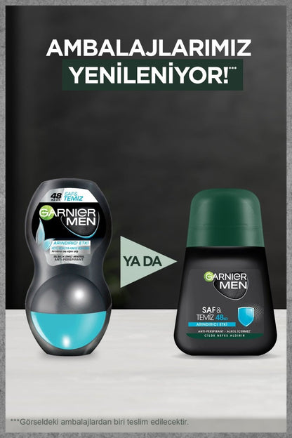 Garnier Men Saf ve Temiz Roll - on Deodorant - Melori