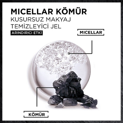 Garnier Micellar Kömür Kusursuz Makyaj Temizleyici Jel 400 ml - Melori