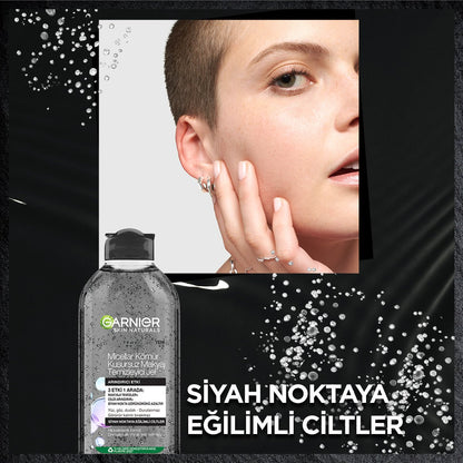 Garnier Micellar Kömür Kusursuz Makyaj Temizleyici Jel 400 ml - Melori