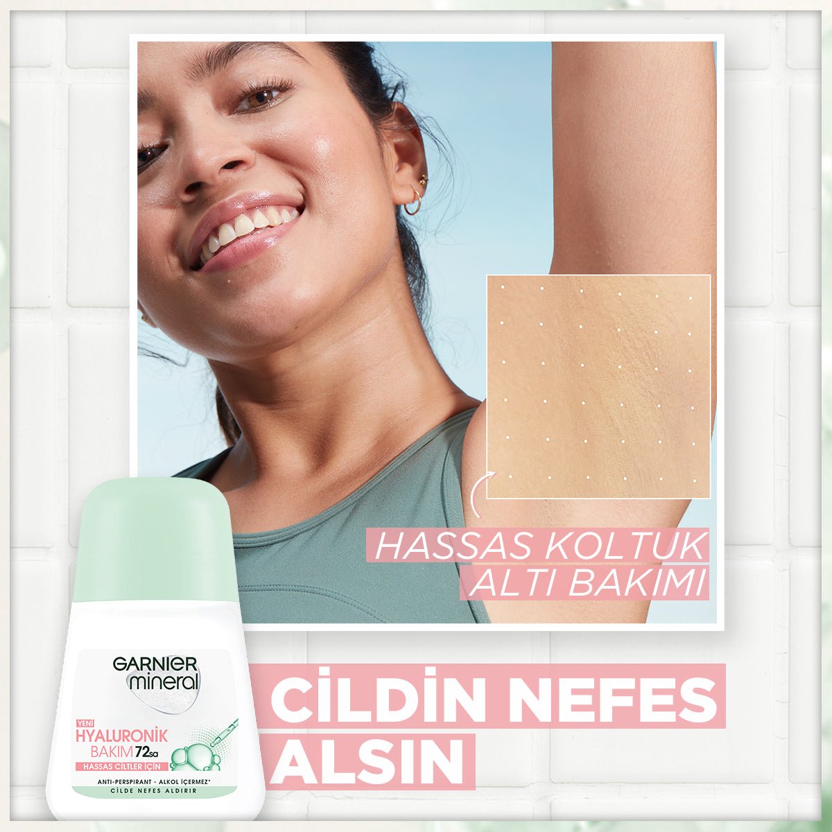 Garnier Mineral Hyaluronik Bakım Roll - on Deodorant - Melori