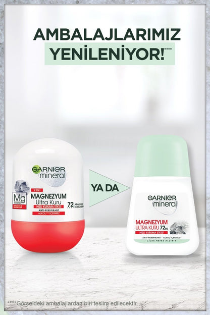 Garnier Mineral Magnezyum Ultra Kuru Roll - on - Melori