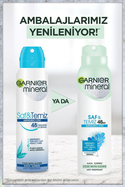 Garnier Mineral Saf&amp;Temiz Sprey Deodorant - Melori