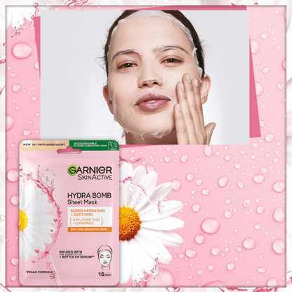 Garnier Nem Bombası Dinlendirici Kağıt Yüz Maskesi - Melori