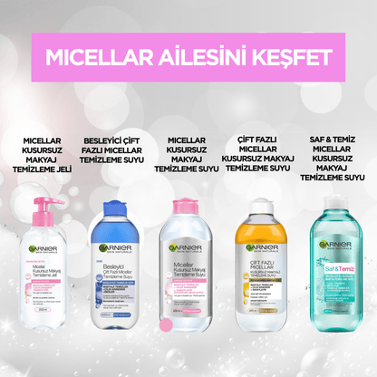 Garnier Saf &amp; Temiz Micellar Kusursuz Makyaj Temizleme Suyu 400ML - Melori