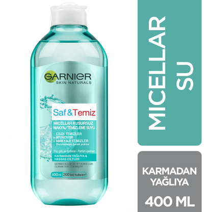Garnier Saf &amp; Temiz Micellar Kusursuz Makyaj Temizleme Suyu 400ML - Melori