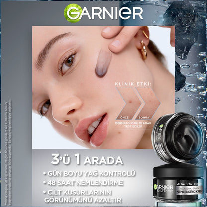 Garnier Saf ve Temiz Kömür Matlaştırıcı Günlük Nemlendirici Krem 50 ml - Melori