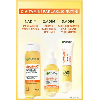 Garnier Vitamin C Parlaklık Etkili Tonik // Gliserin, Niasinamid, Salisilik Asit 120 ml - Melori
