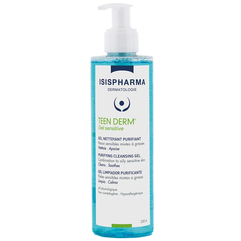 Isis Pharma Teen Derm Gel Sensitive Karma ve Yağlı Ciltler Için Arındırıcı Temizleyici Jel 250 ml - Melori