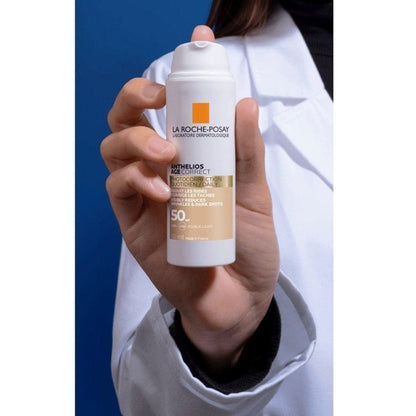 La Roche Posay Anthelios Age Correct SPF50 Leke ve Kırışıklık Karşıtı Güneş Koruyucu Yüz Kremi 50ml - Melori