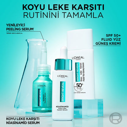 Loreal Paris Bright Reveal Koyu Lekelere Karşı Hızlı Etkili Yenileyici Peeling Serum 25% [AHA + BHA + PHA] 25ml - Melori