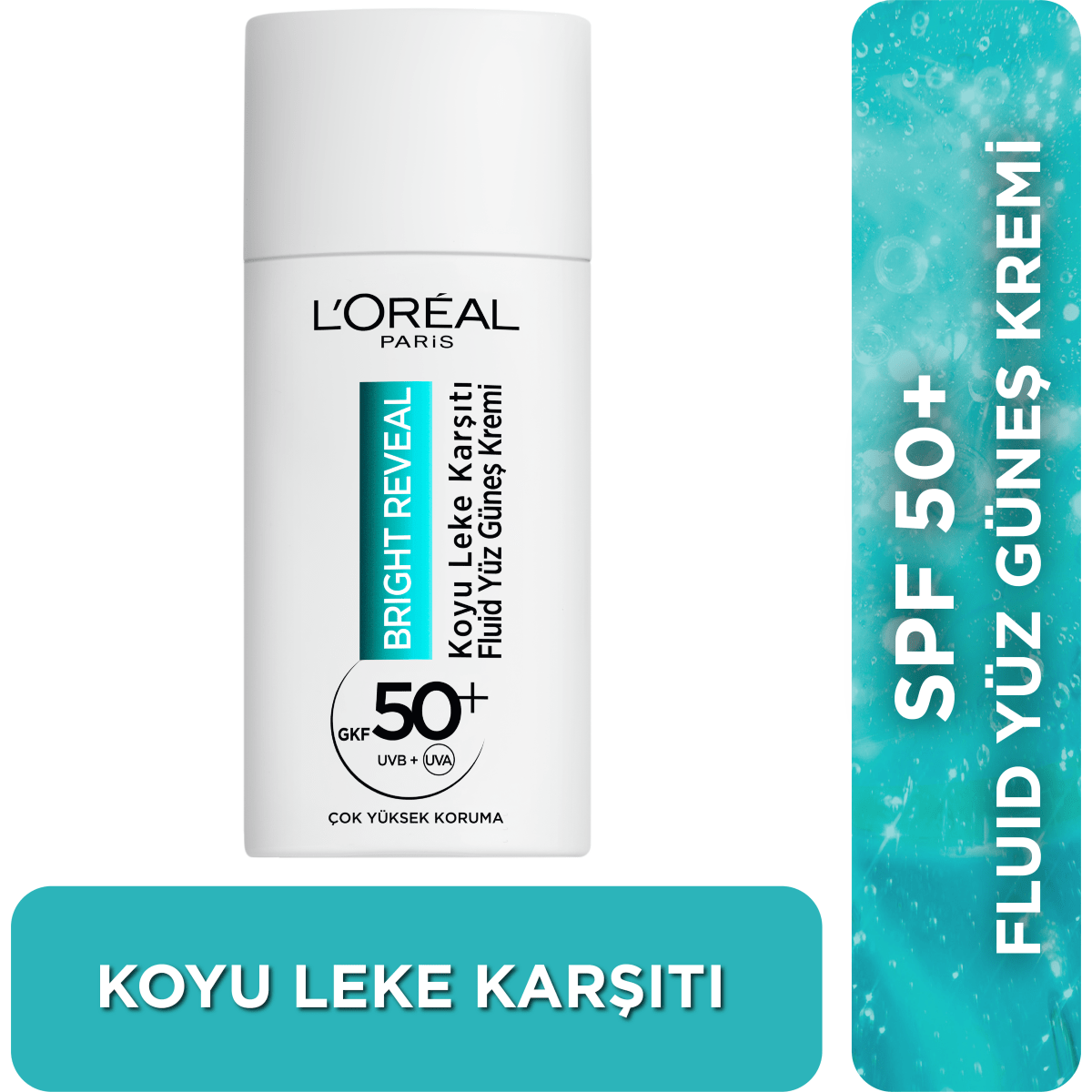 Loreal Paris Bright Reveal Spf 50+ Koyu Leke Karşıtı Fluid Günlük Yüz Güneş Kremi 50ml - Melori