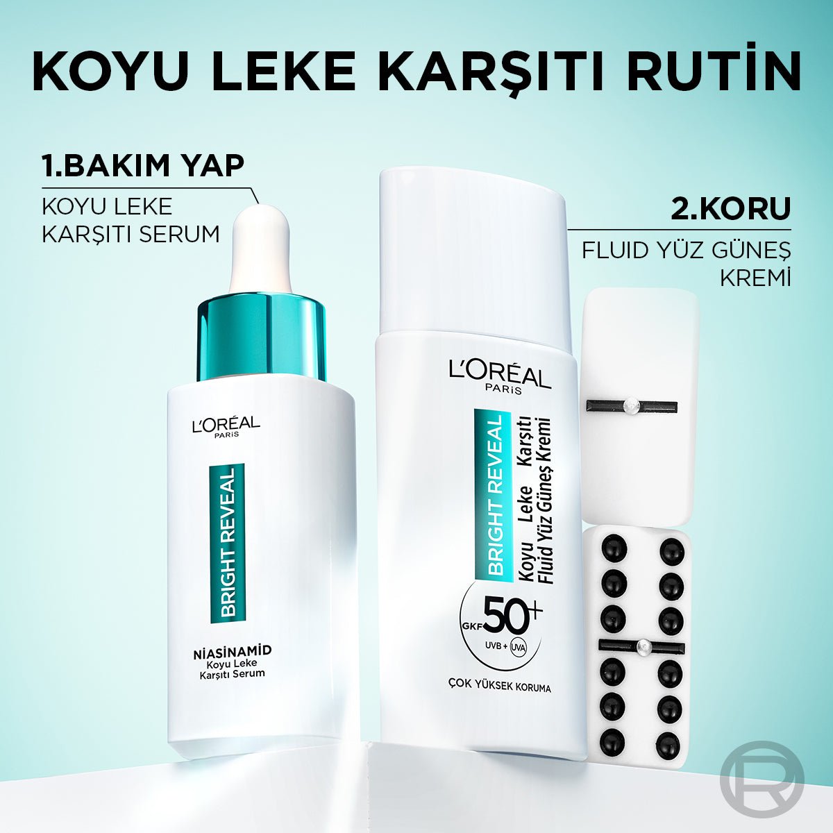 Loreal Paris Bright Reveal Spf 50+ Koyu Leke Karşıtı Fluid Günlük Yüz Güneş Kremi 50ml - Melori