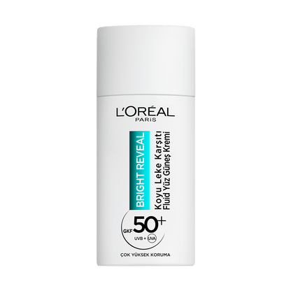 Loreal Paris Bright Reveal Spf 50+ Koyu Leke Karşıtı Fluid Günlük Yüz Güneş Kremi 50ml - Melori