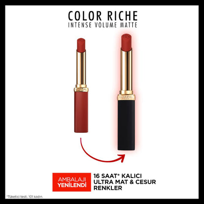 Loreal Paris Color Riche Intense Volume Matte Ruj - 200 Orange Stand Up - Melori