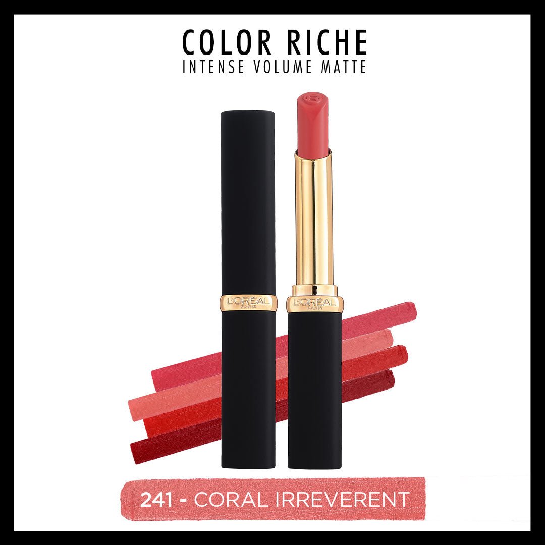 Loreal Paris Color Riche Intense Volume Matte Ruj - 241 Coral Irreverent - Melori