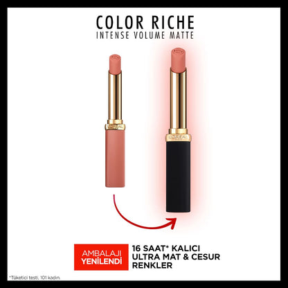 Loreal Paris Color Riche Intense Volume Matte Ruj - 500 Beige Freedom - Melori