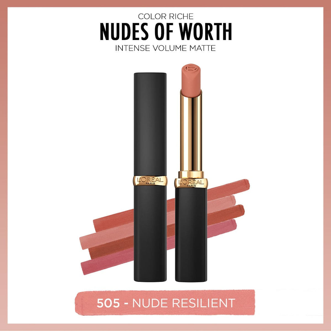 Loreal Paris Color Riche Intense Volume Matte Ruj - 505 Nude Resilient - Melori