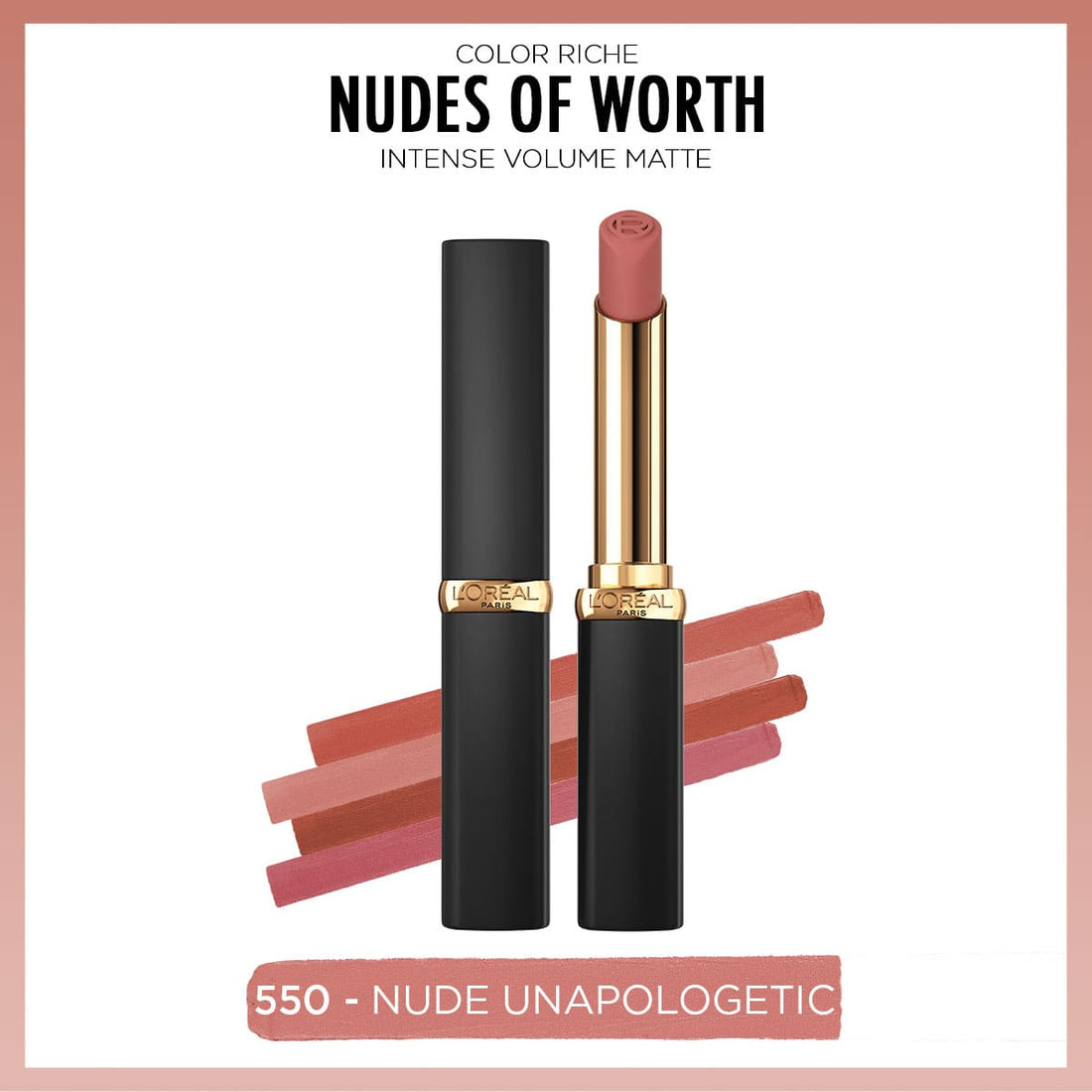 Loreal Paris Color Riche Intense Volume Matte Ruj - 550 Nude Unapologetic - Melori