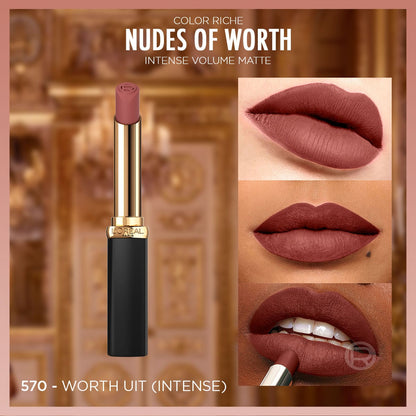 Loreal Paris Color Riche Intense Volume Matte Ruj - 570 Worth It (Intense) - Melori