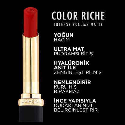 Loreal Paris Color Riche Intense Volume Matte Ruj - 603 Wood Nonchalant - Melori