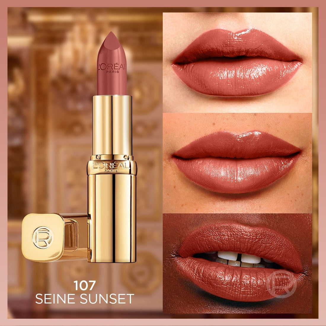 Loreal Paris Color Riche Saten Bitişli Ruj - 107 Seine Sunset - Melori