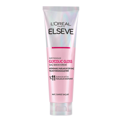 Loreal Paris Elseve Glycolic Gloss Mükemmel Parlaklık için Pürüzsüzleştirici Saç Kremi 150ml - Melori