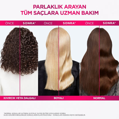 Loreal Paris Elseve Glycolic Gloss Mükemmel Parlaklık için Pürüzsüzleştirici Saç Kremi 150ml - Melori