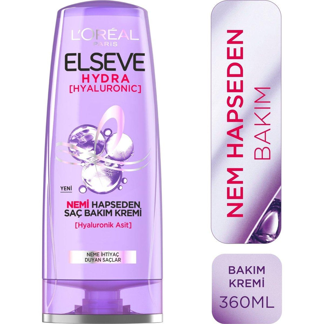 Loreal Paris Elseve Hydra [Hyaluronic] Nemi Hapseden Saç Bakım Kremi 360ml - Melori
