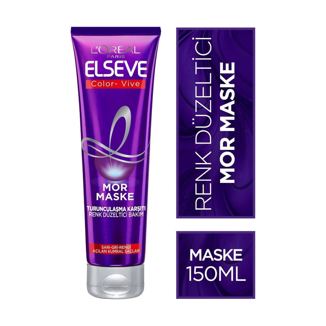 Loreal Paris Elseve Turunculaşma Karşıtı Renk Düzeltici Mor Maske 150ml - Melori