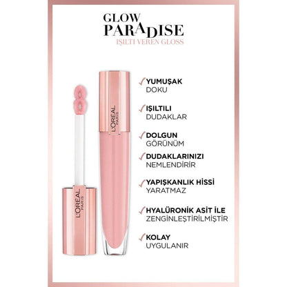 Loreal Paris Glow Paradise Balm in Gloss - Işıltı Veren Parlatıcı 402 I Soar - Melori