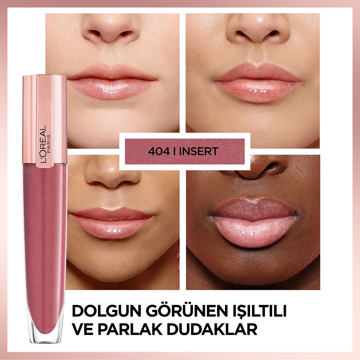 Loreal Paris Glow Paradise Balm in Gloss - Işıltı Veren Parlatıcı 404 I Insert - Melori