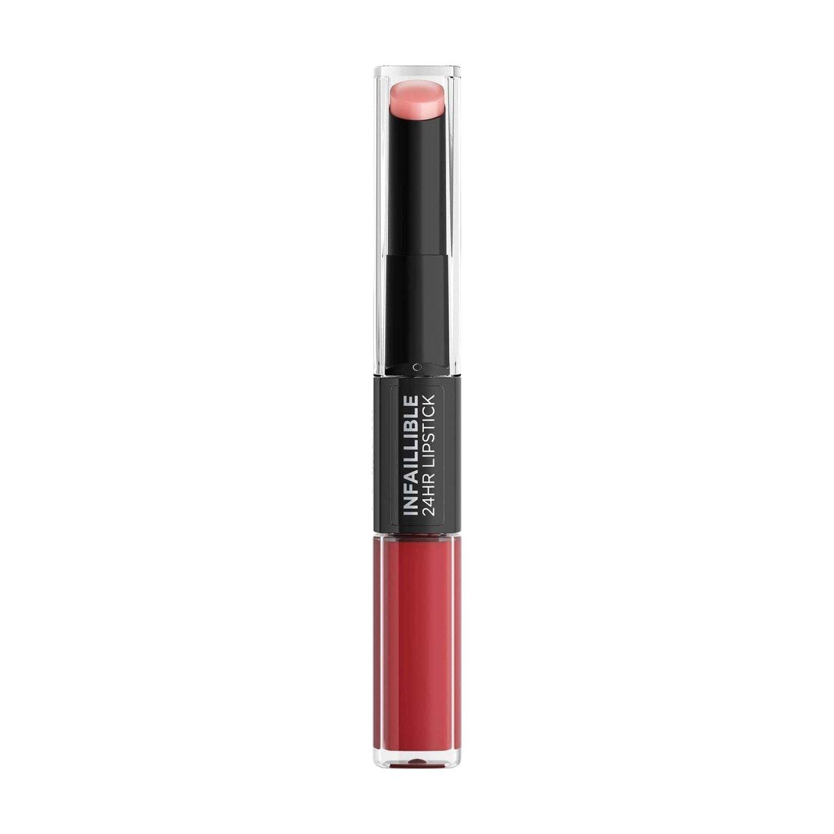 Loreal Paris Infaillible 2 - Step 24 Saat Kalıcı Likit Ruj &amp; Balm - 501 Timeless Red - Melori