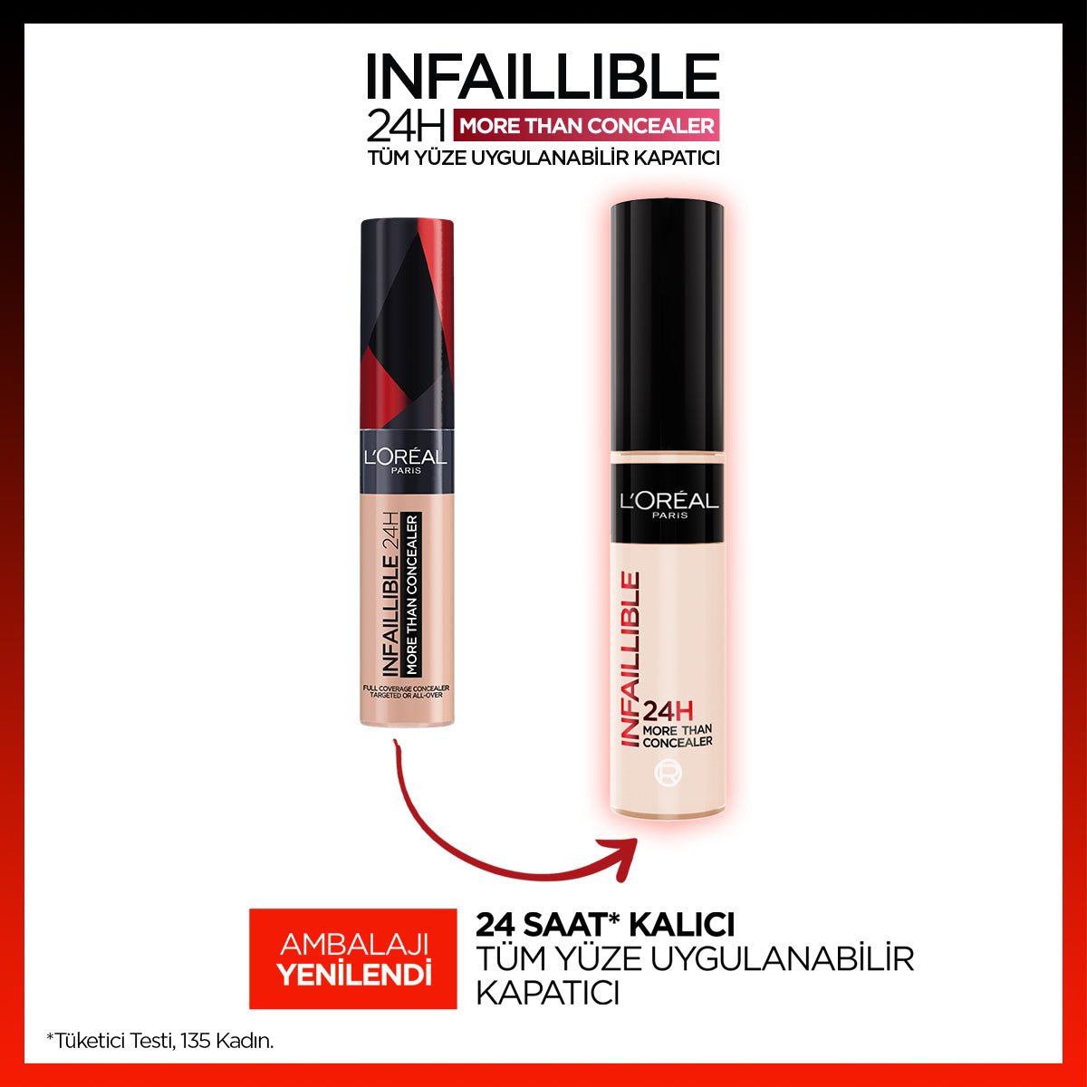 Loreal Paris Infaillible 24H Tüm Yüze Uygulanabilir Kapatıcı - 330 Pecan - Melori