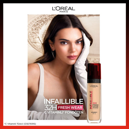 Loreal Paris Infaillible 32H Fresh Wear C Vitaminli Fondöten - 140 Golden Beige - Melori
