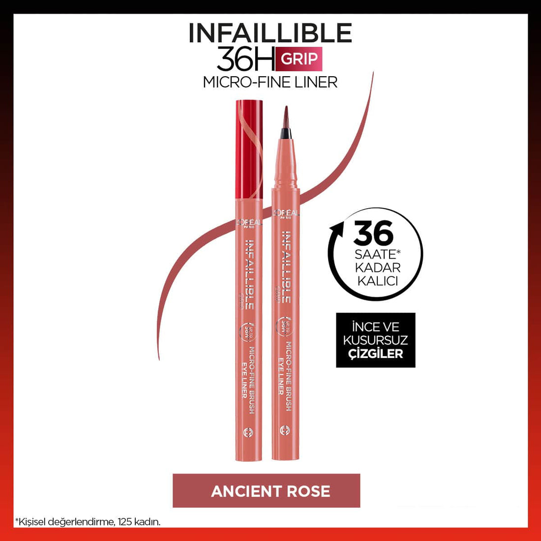 Loreal Paris Infaillible 36H Grip Micro Fine Eyeliner 03 Ancient Rose - Melori
