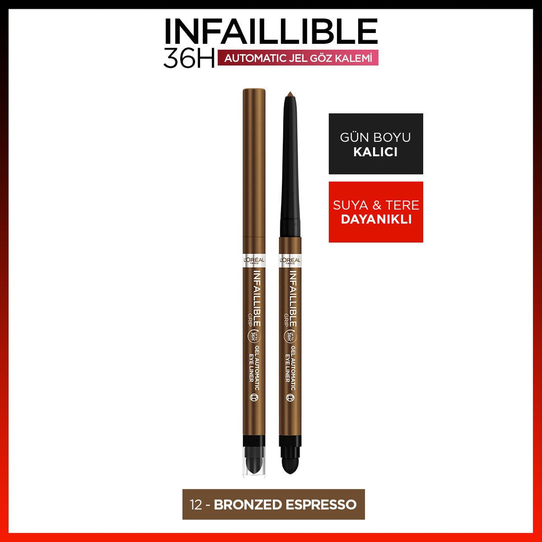Loreal Paris Infaillible Göz Kalemi - 12 Bronzed Espresso - Melori
