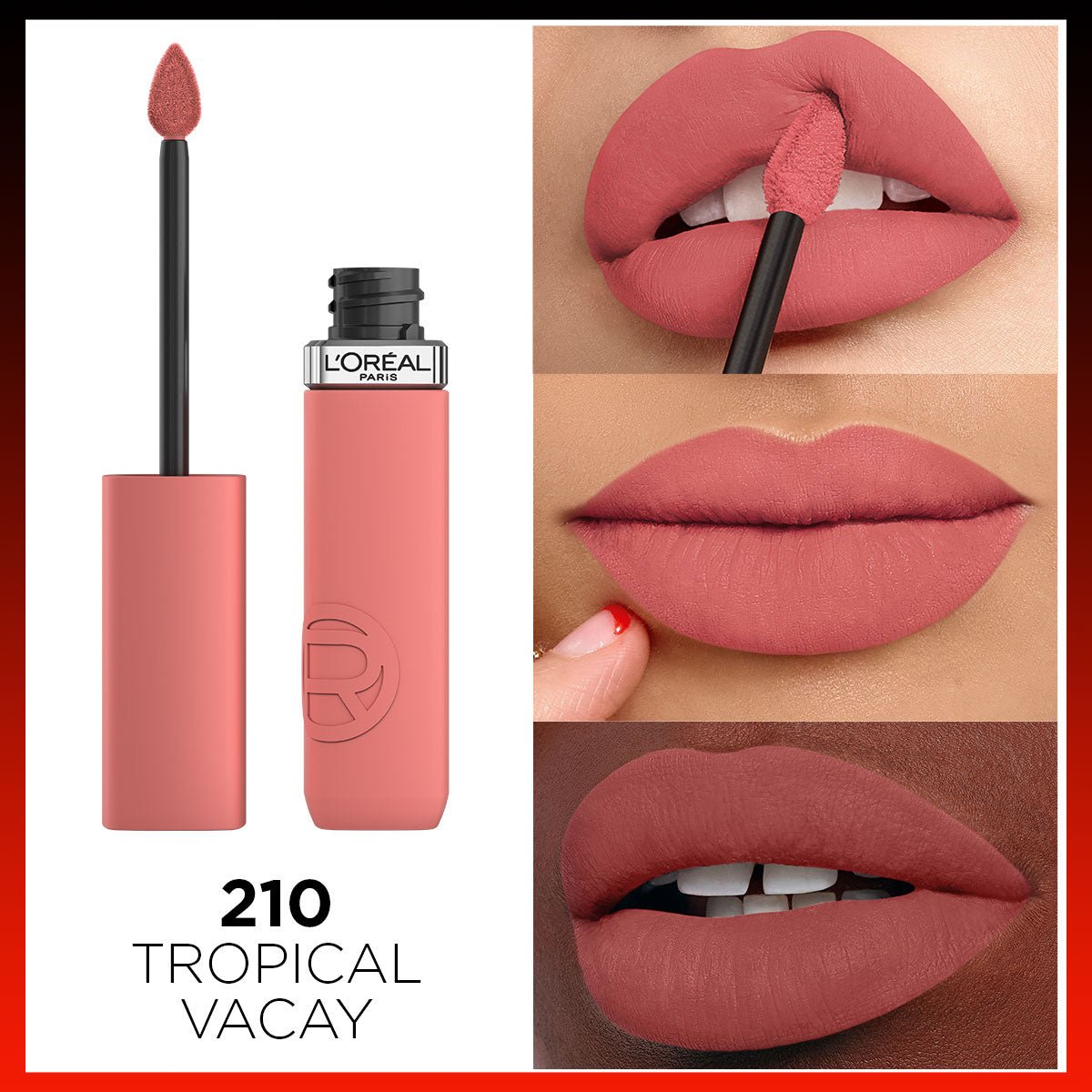 Loreal Paris Infaillible Matte Resistance Likit Mat Ruj - 210 Tropical Vacay - Melori