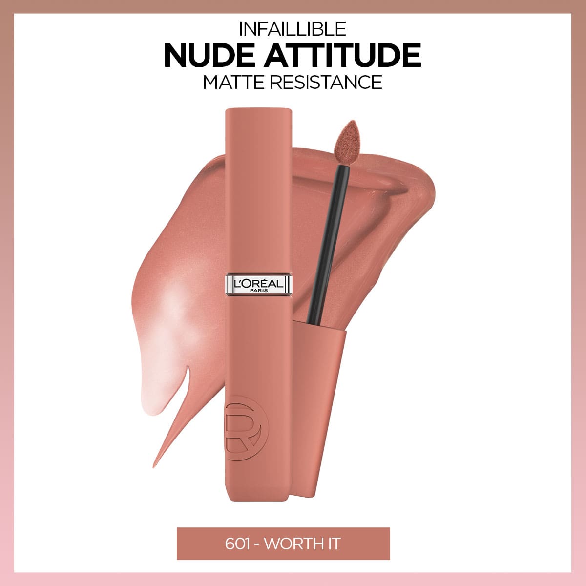 Loreal Paris Infaillible Matte Resistance Likit Mat Ruj - 601 Worth It - Melori