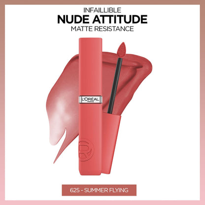 Loreal Paris Infaillible Matte Resistance Likit Mat Ruj - 625 Summer Flying - Melori