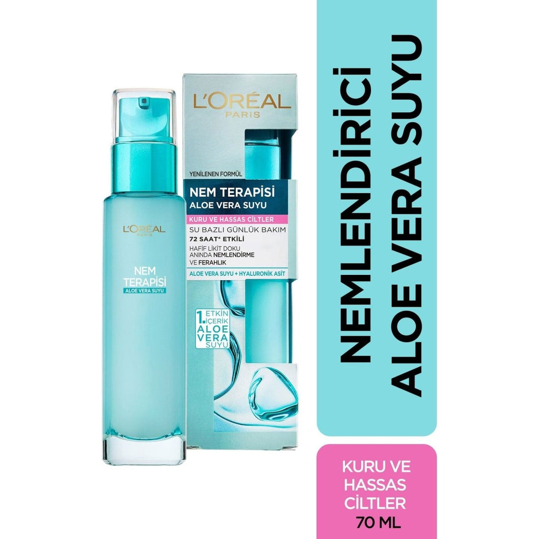 Loreal Paris Nem Terapisi Aloe Vera Suyu Kuru ve Hassas Ciltler 70 ml - Melori