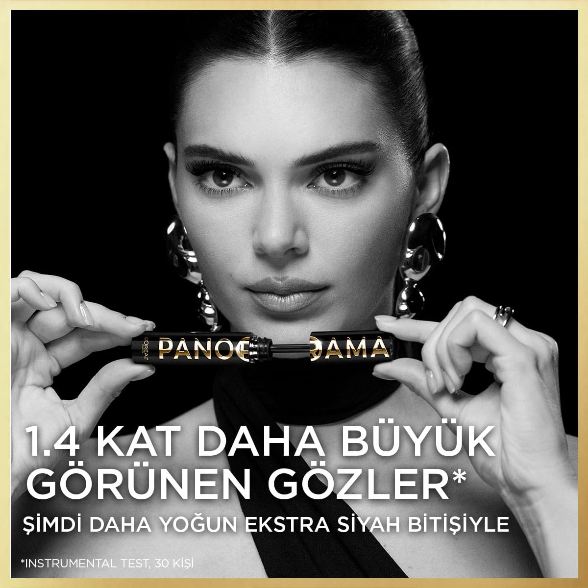 Loreal Paris Panorama Hacim Veren Maskara All Night Black - Siyah - Melori