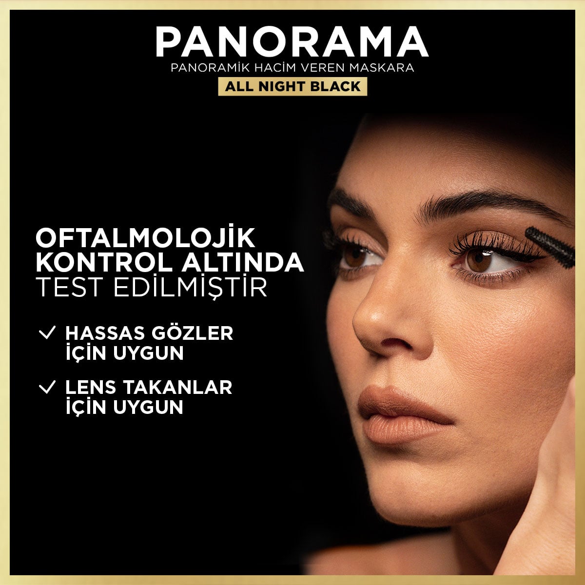 Loreal Paris Panorama Hacim Veren Maskara All Night Black - Siyah - Melori