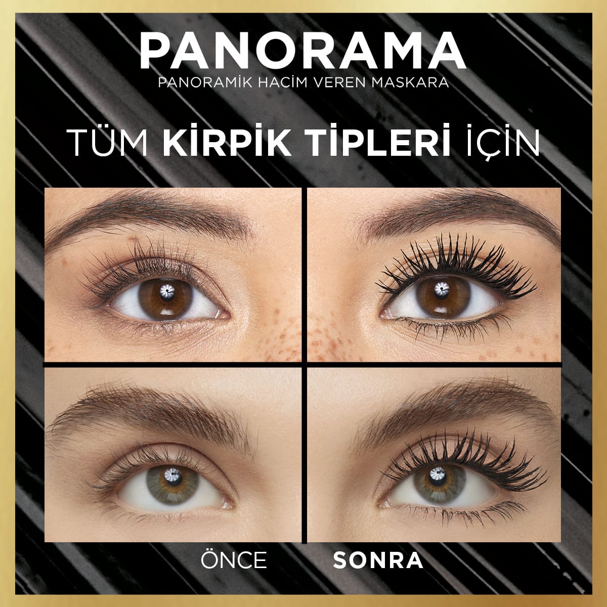 Loreal Paris Panorama Hacim Veren Maskara Koyu Kahverengi - Melori