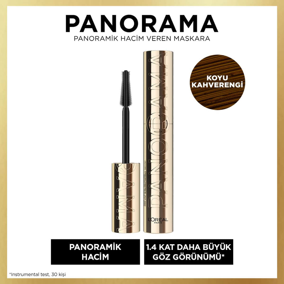 Loreal Paris Panorama Hacim Veren Maskara Koyu Kahverengi - Melori