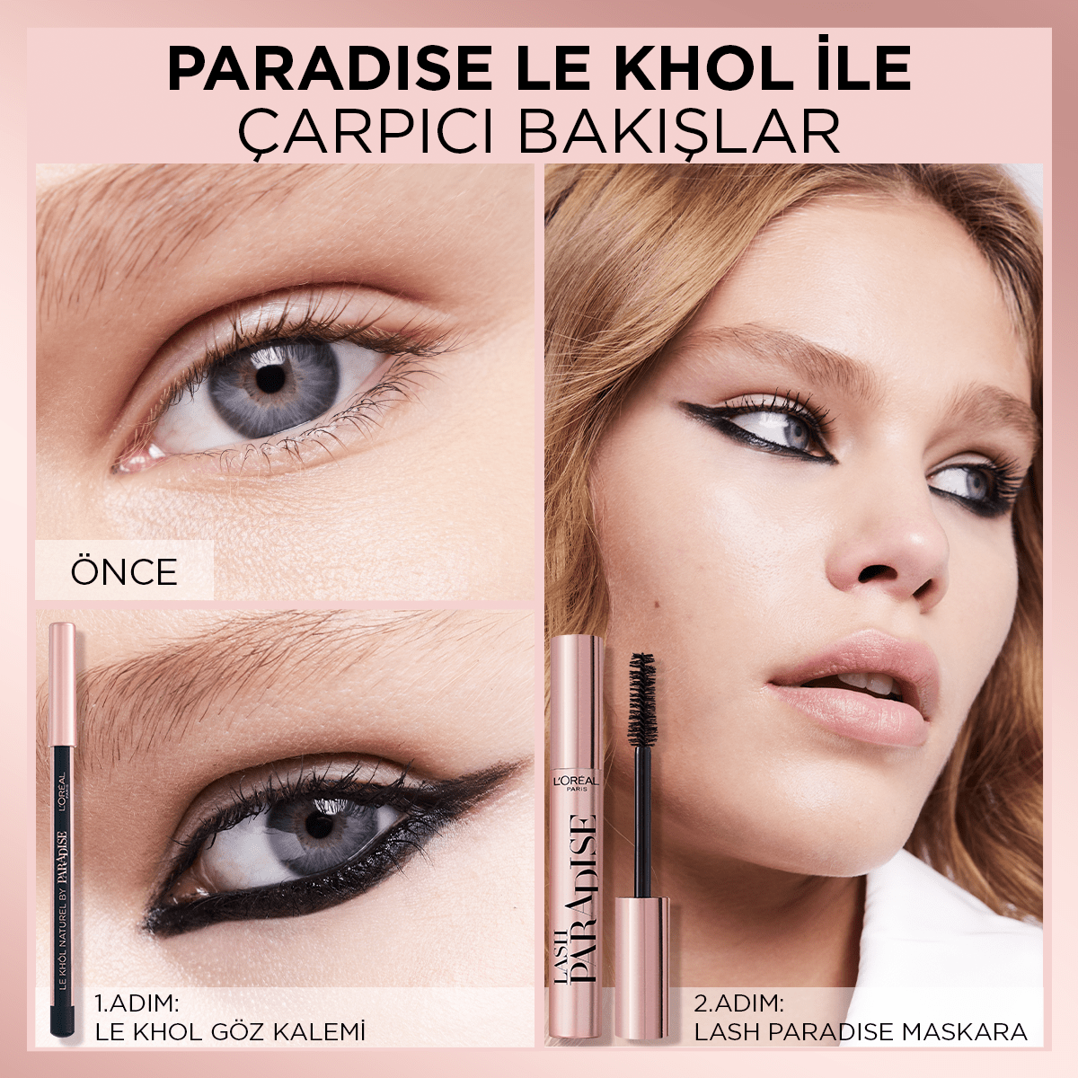 Loreal Paris Paradise Le Khol Göz Kalemi 101 Midnight Black Siyah Göz Kalemi - Melori