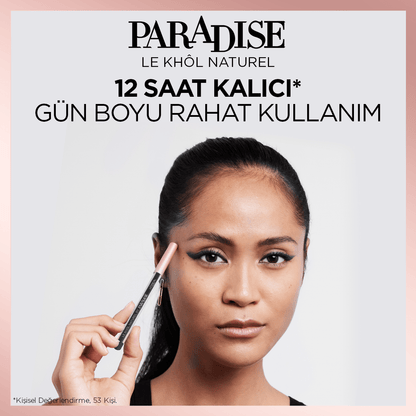 Loreal Paris Paradise Le Khol Göz Kalemi 101 Midnight Black Siyah Göz Kalemi - Melori